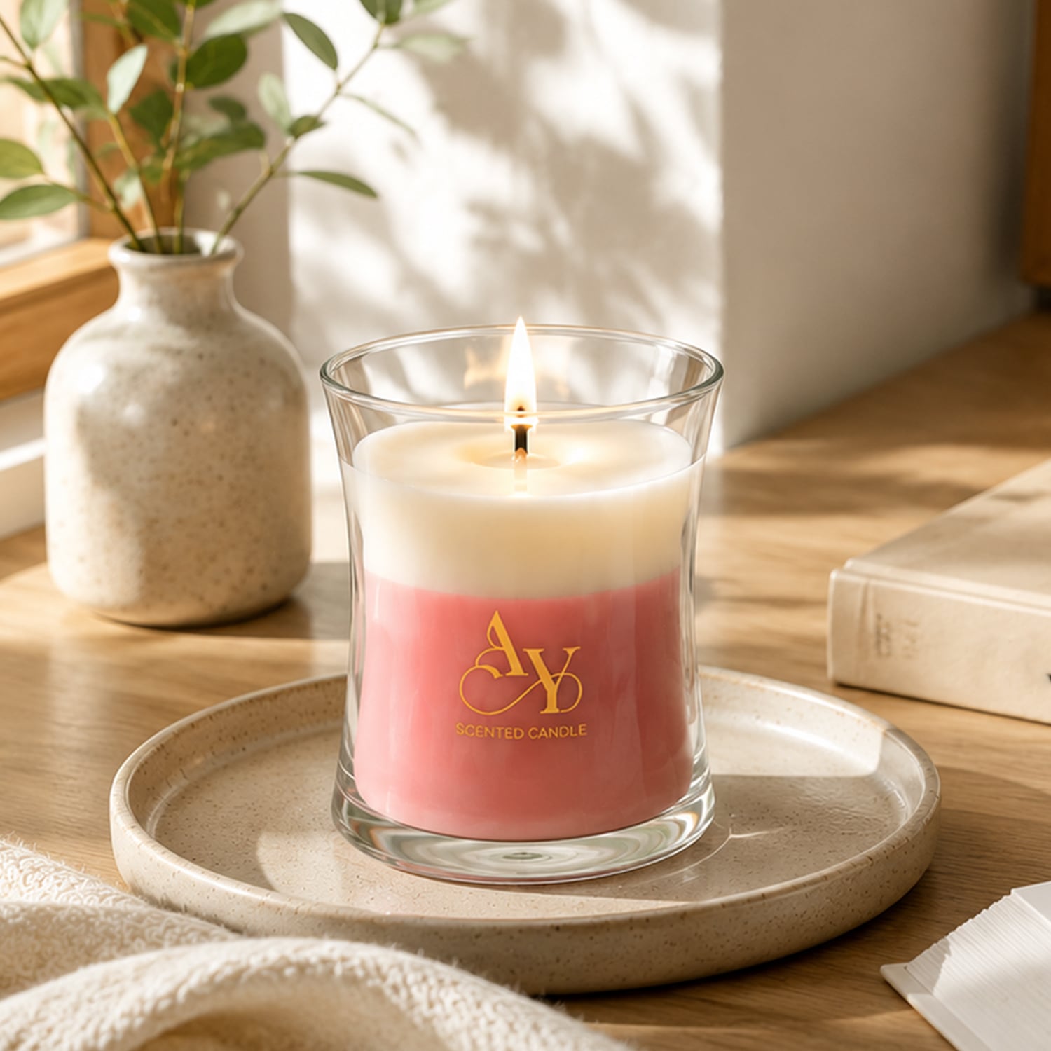 Premium Soy Wax Scented Jar Candle Colorful Home Decor Candle for Retail & Gifts