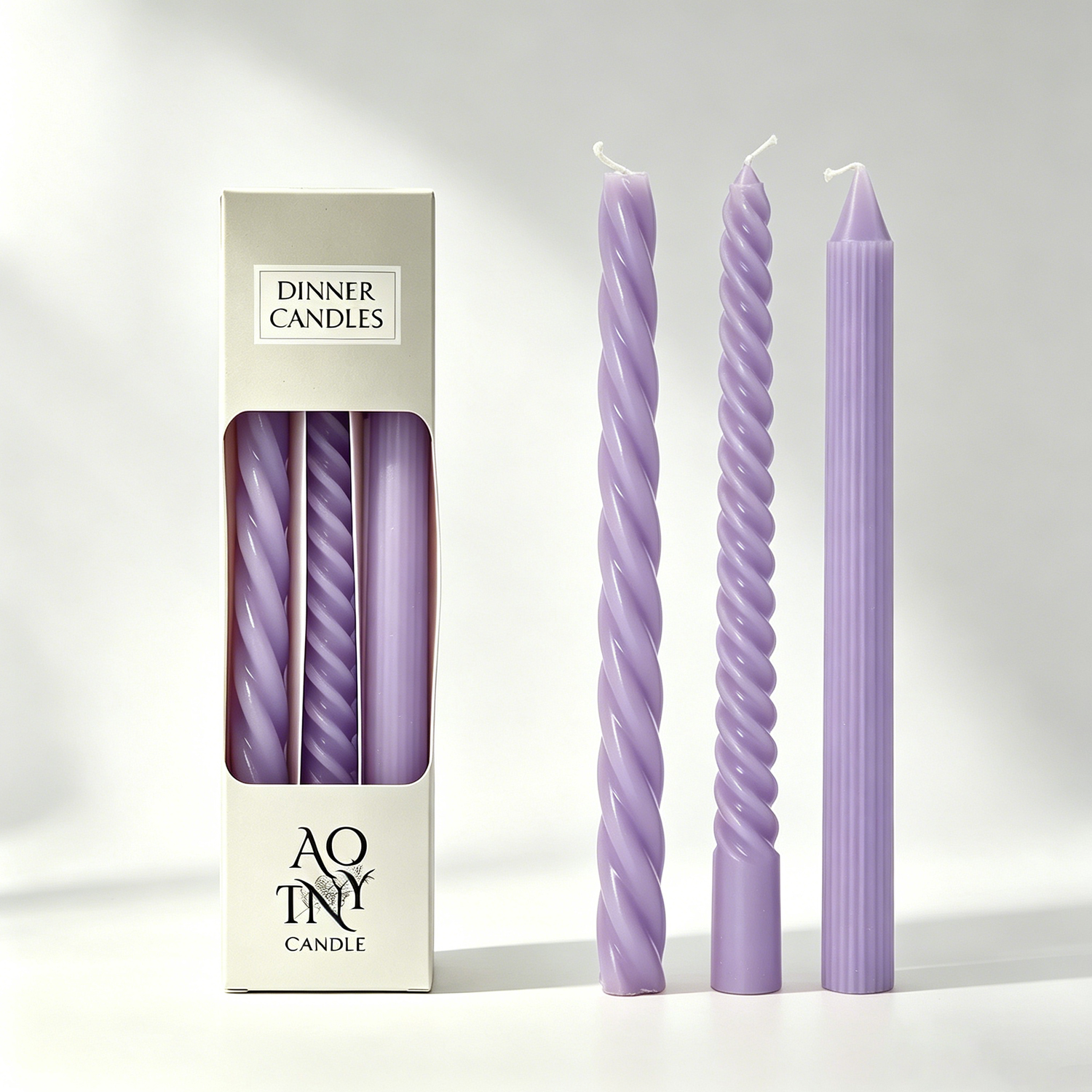 10 Inch Colored Shaped Taper Candles Home Party Wedding Decoration