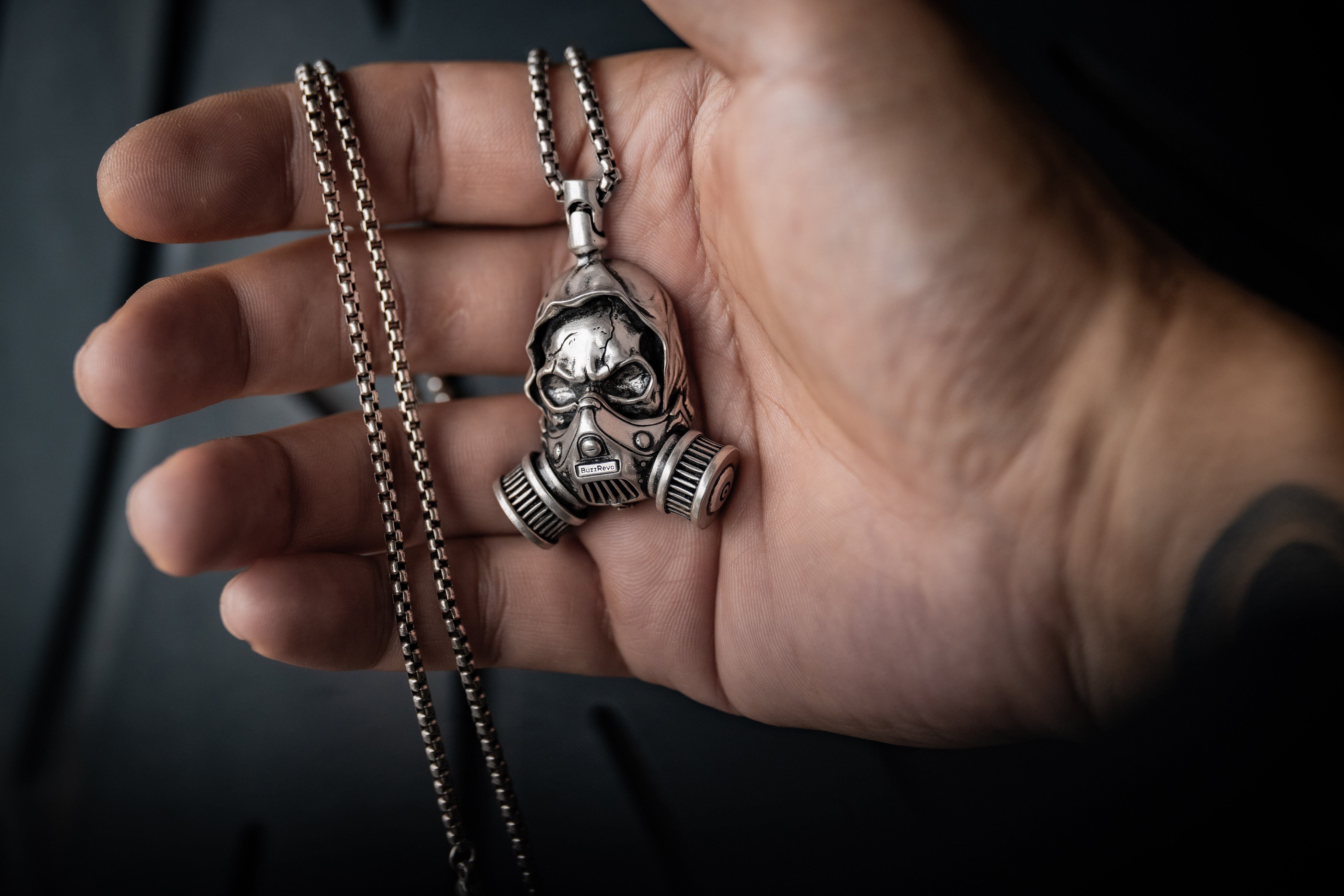 BuzzRevo Skeleton Pendant Ко-Бренд (Био Скалл) 925 стерлинг сребрни везуар
