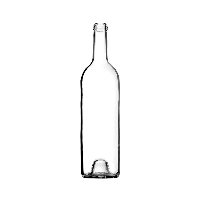 Factory Direct Bordeaux Wine Glass Bottles clear Wine Bottle Wholesale