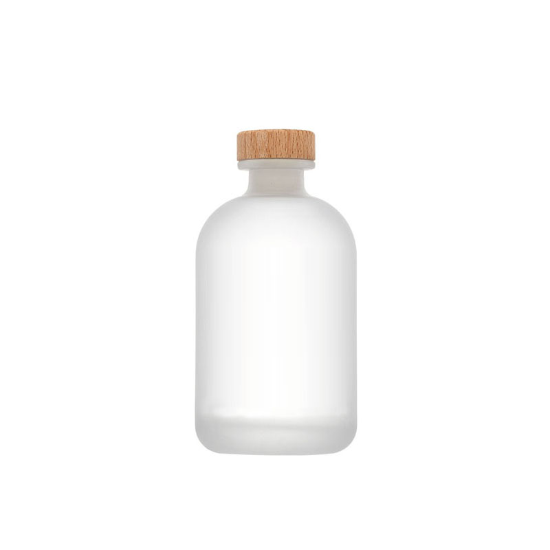 Round Vodka Wine Liquor Spirits Glass Bottle
