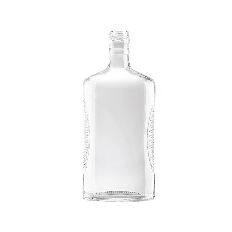 Custom Glass Packaging Logo Liquor Whiskey Gin Tequila Rum Spirits Brandy Glass Bottle