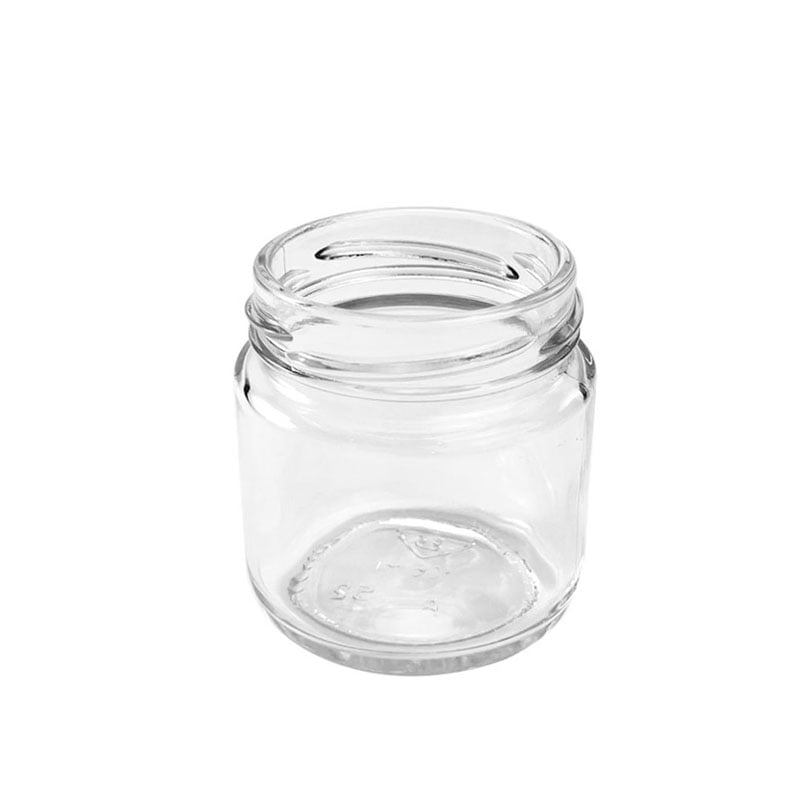 Wide Mouth Food-Grade Glass Jar with Metal Lid for Kitchen Storage