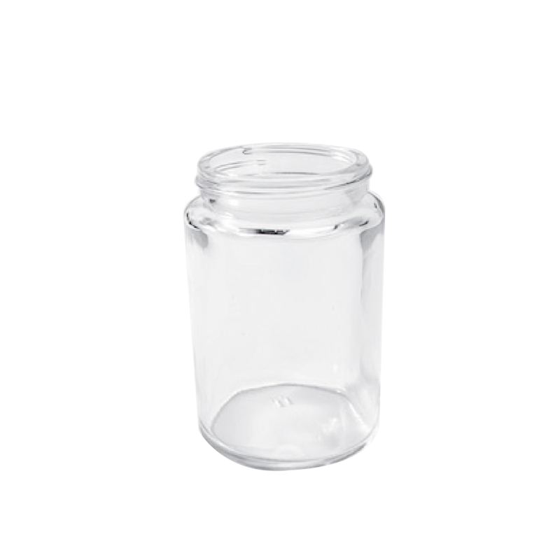 OEM High Quality Clear Food Glass Jar 176ml Food Storage Jar With Metal Lid