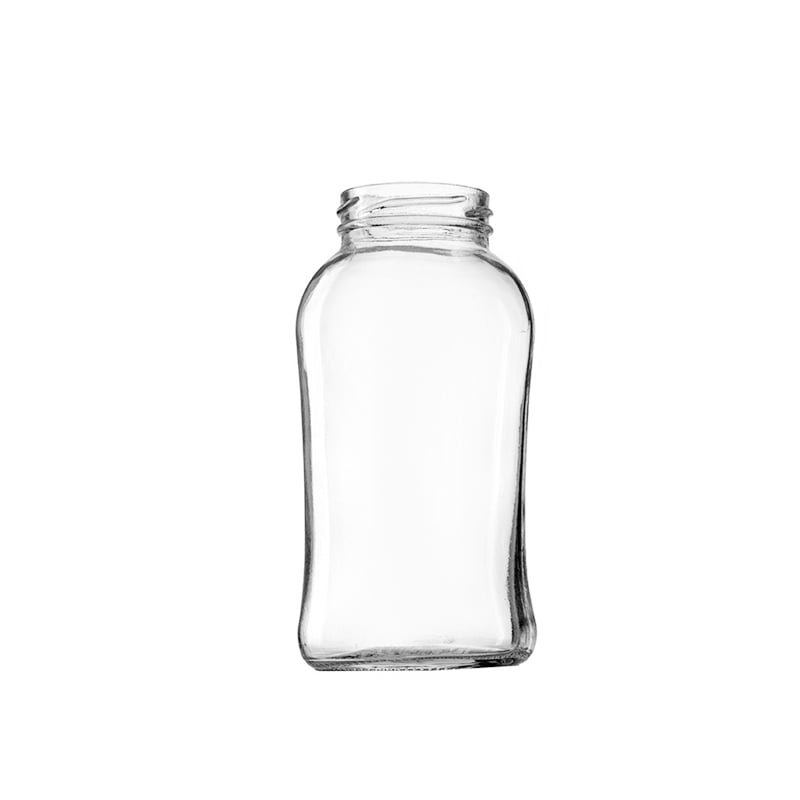 Wholesale Empty Round  Food Glass Bottle Wide-mouthed bottle Custom Logo