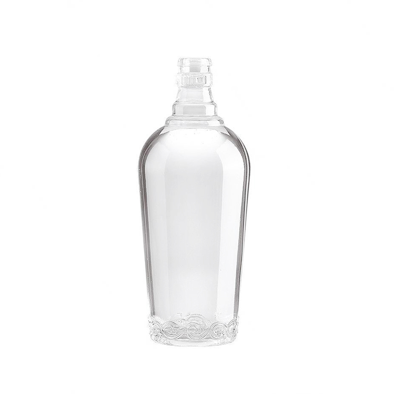 Factory Wholesale Custom Design Luxury Flint Tequila Liquor Alcohol Glass Bottle Whisky Bottles