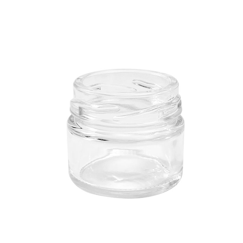 Empty Glass Jam Jars with Lid Wide Mouth Food Storage Containers Jar