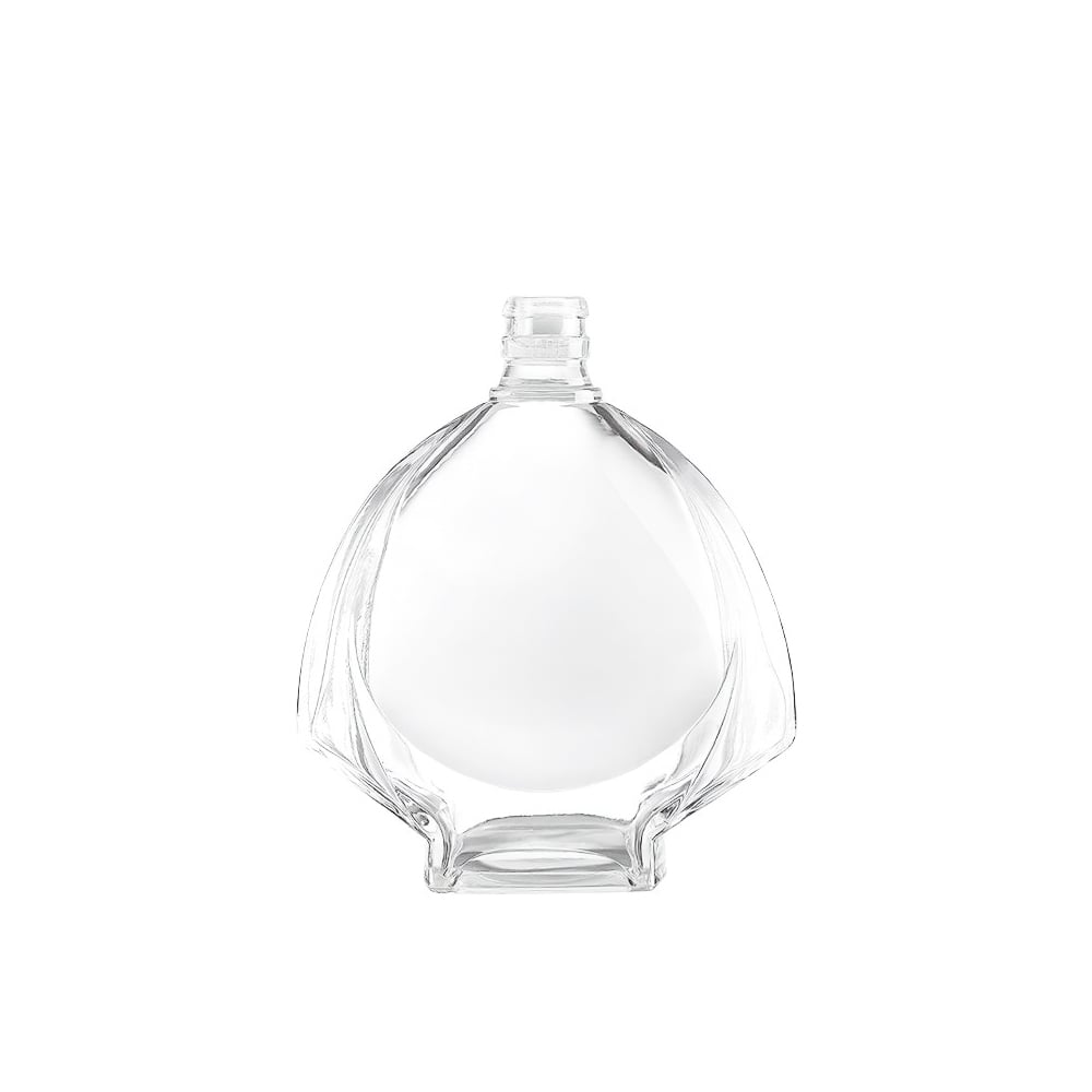 Wholesale Glass Wine Liquor Bottle Glass Spirits Bottle With Lid Customized