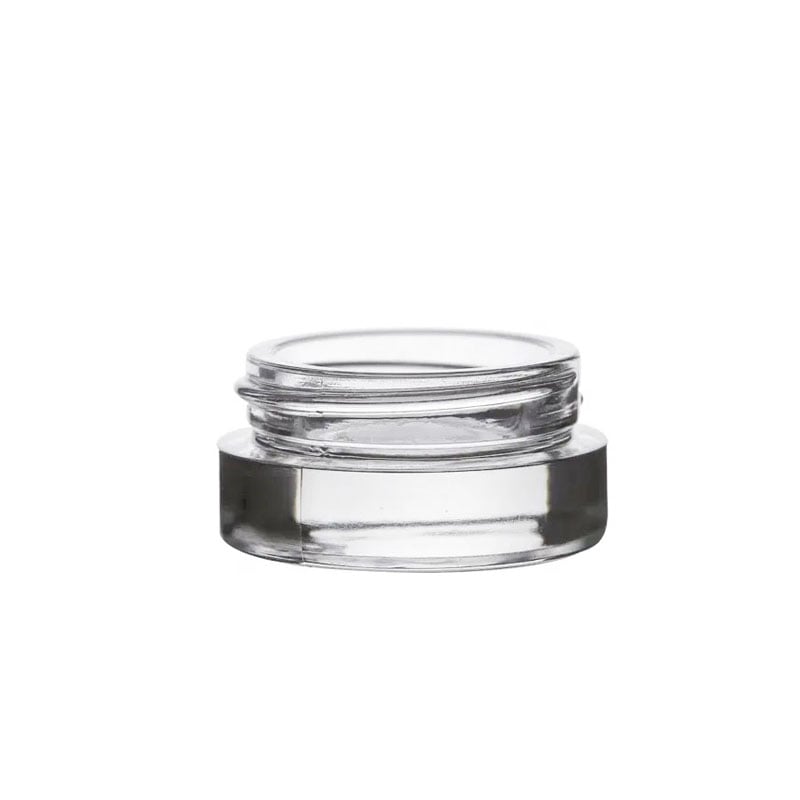 Customized Luxury Cosmetics Package clear Glass Jar with Cap