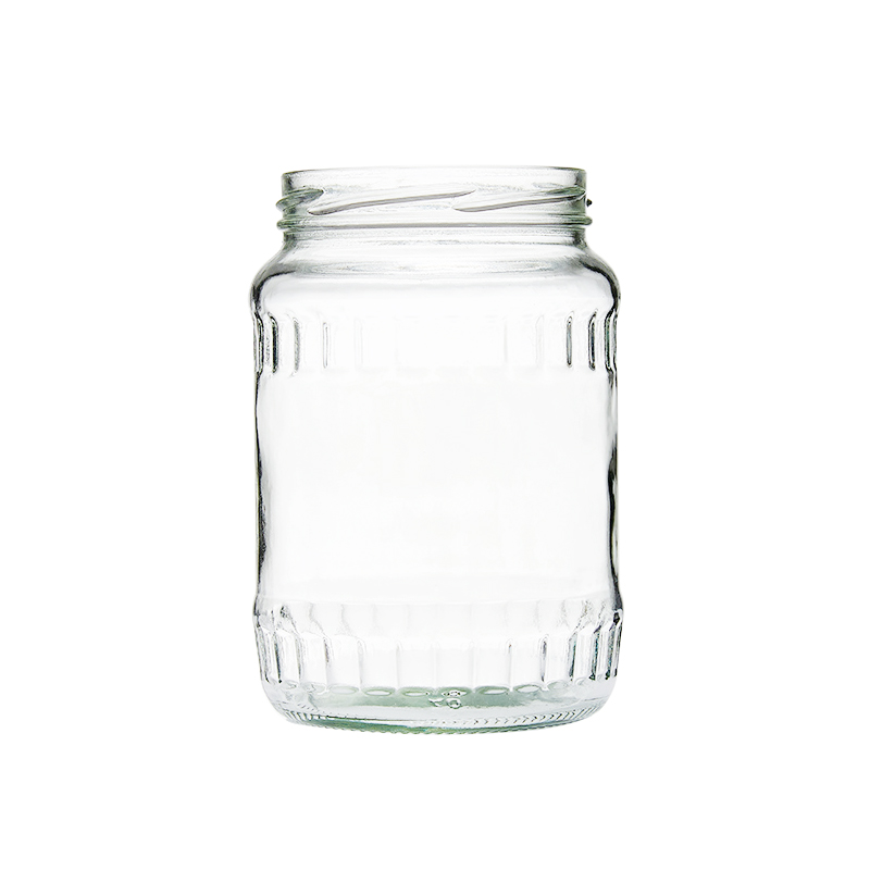 Cucumber 720ml Wide-mouthed Pickle Glass Jar with Metal Cap Food Container Storage Glass Food Jars