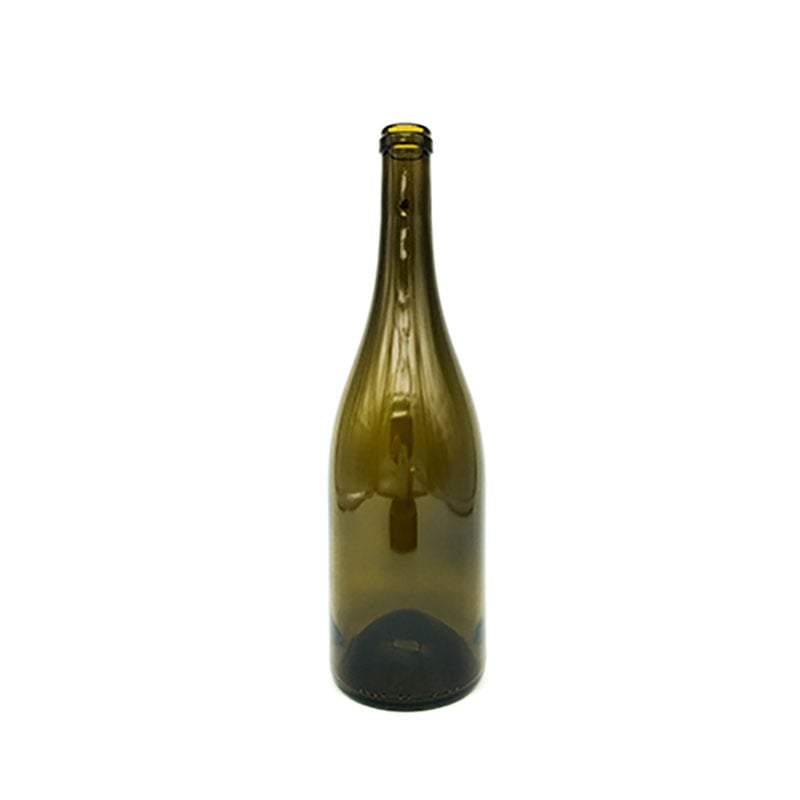 Manufacturer Recyclable 750ml Clear Empty Burgundy Glass Wine Bottle
