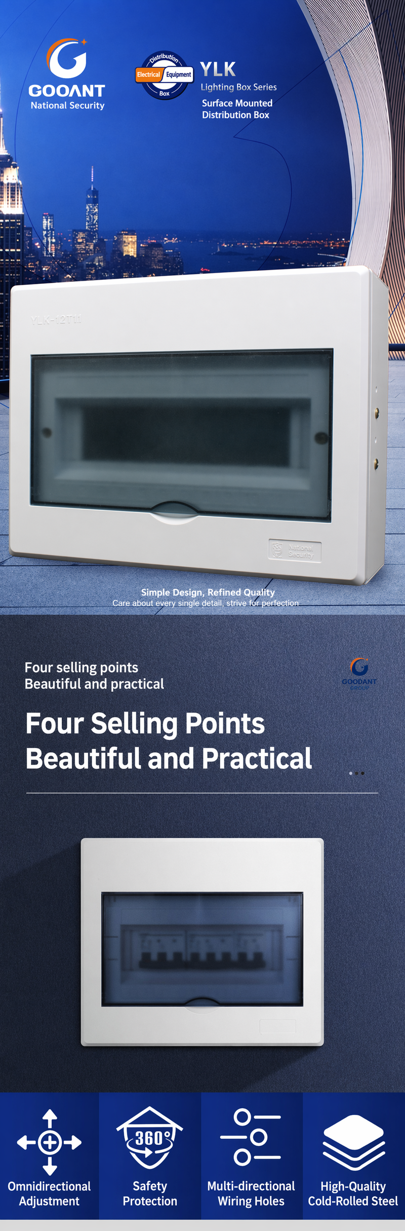 YLK Series Flush Mount Distribution Box
