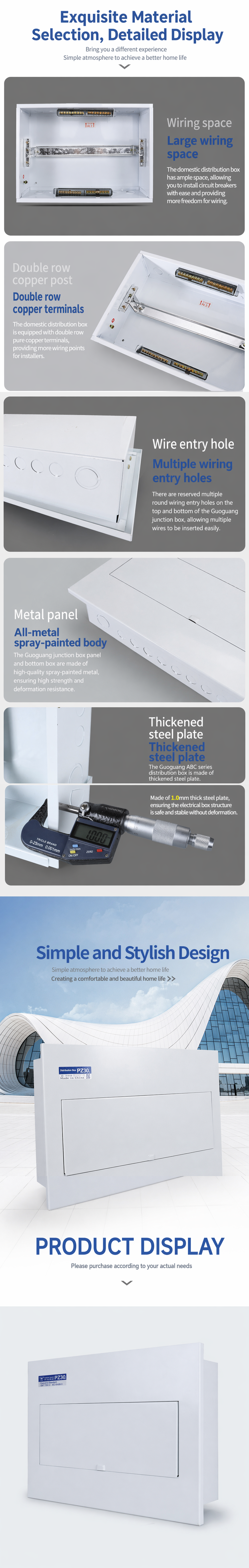 ABC Flush Mount Distribution Box Series
