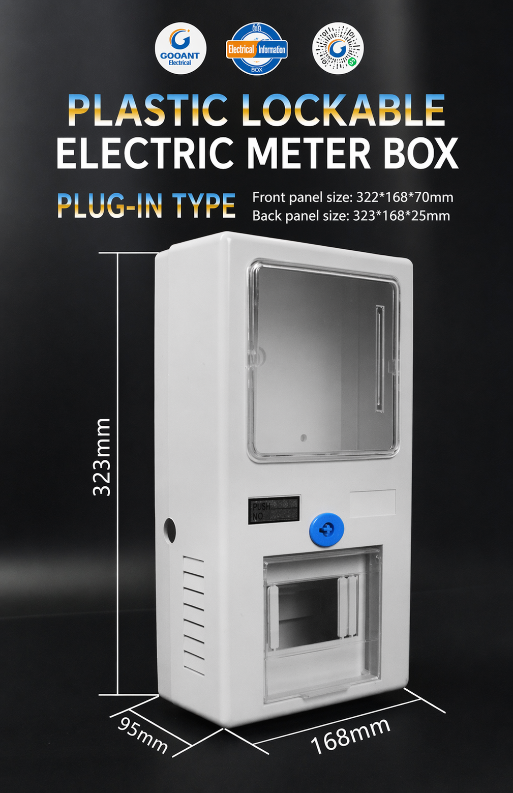 Plastic Lock Electronic Meter Box