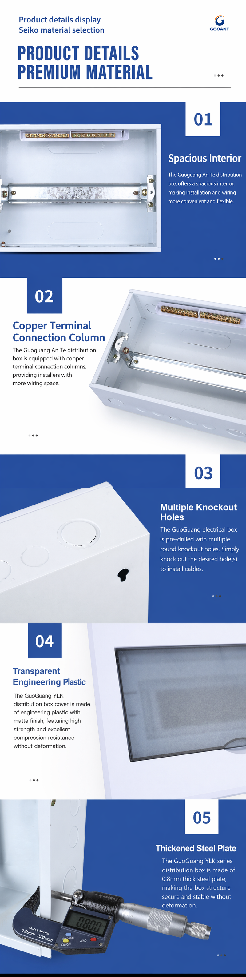 YLK Series Flush Mount Distribution Box