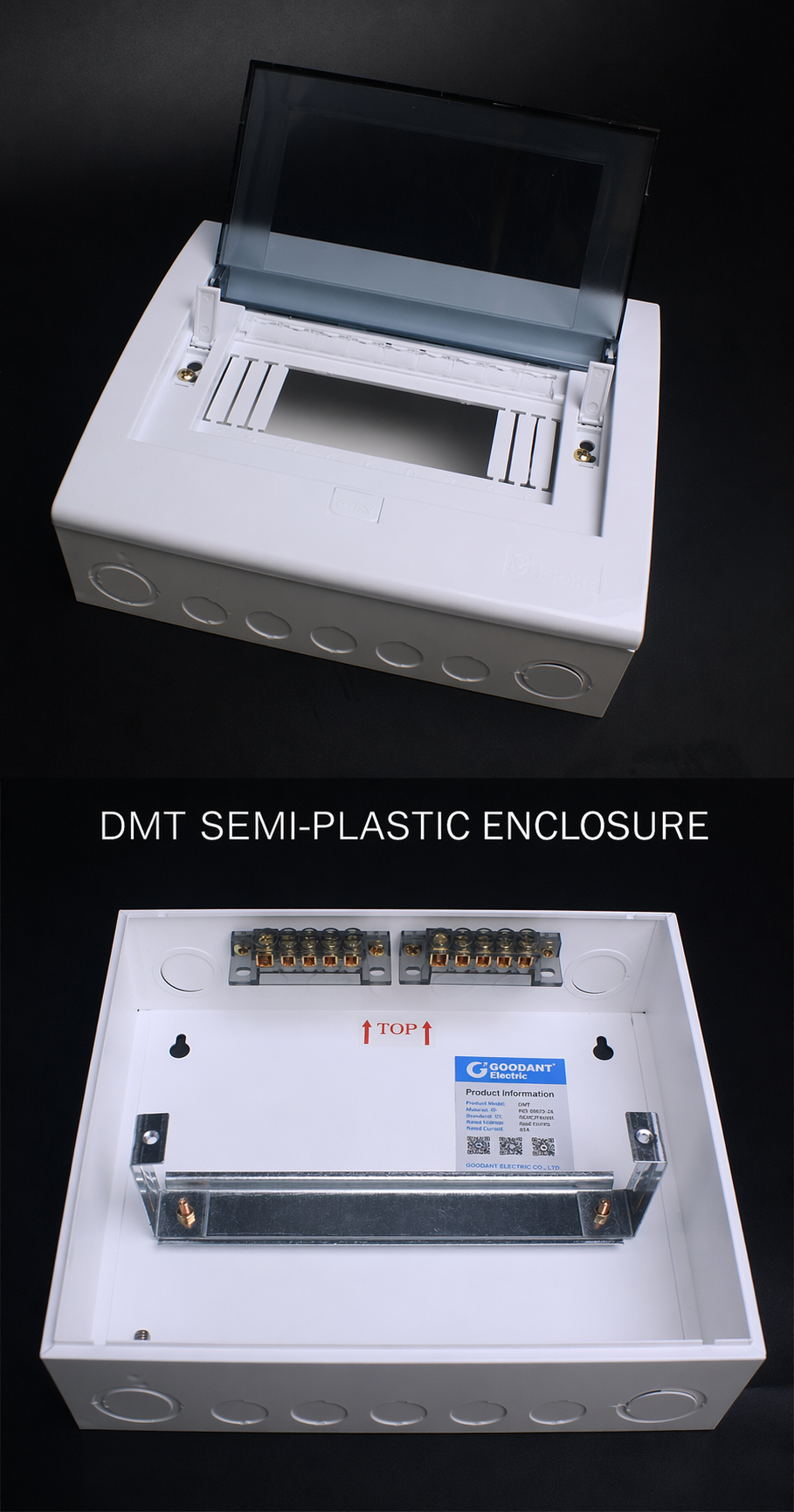 DMT Semi-plastic Lighting Distribution Box, Surface Mount