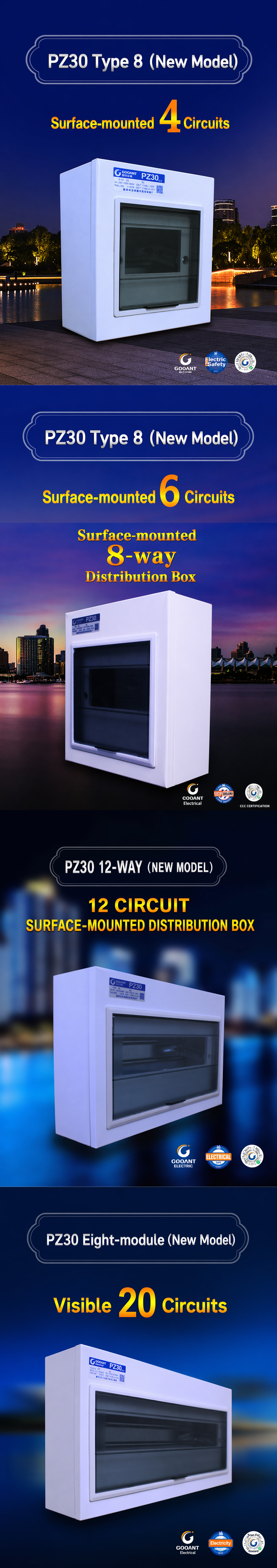 PZ30-81 Series Surface Mount Distribution Box