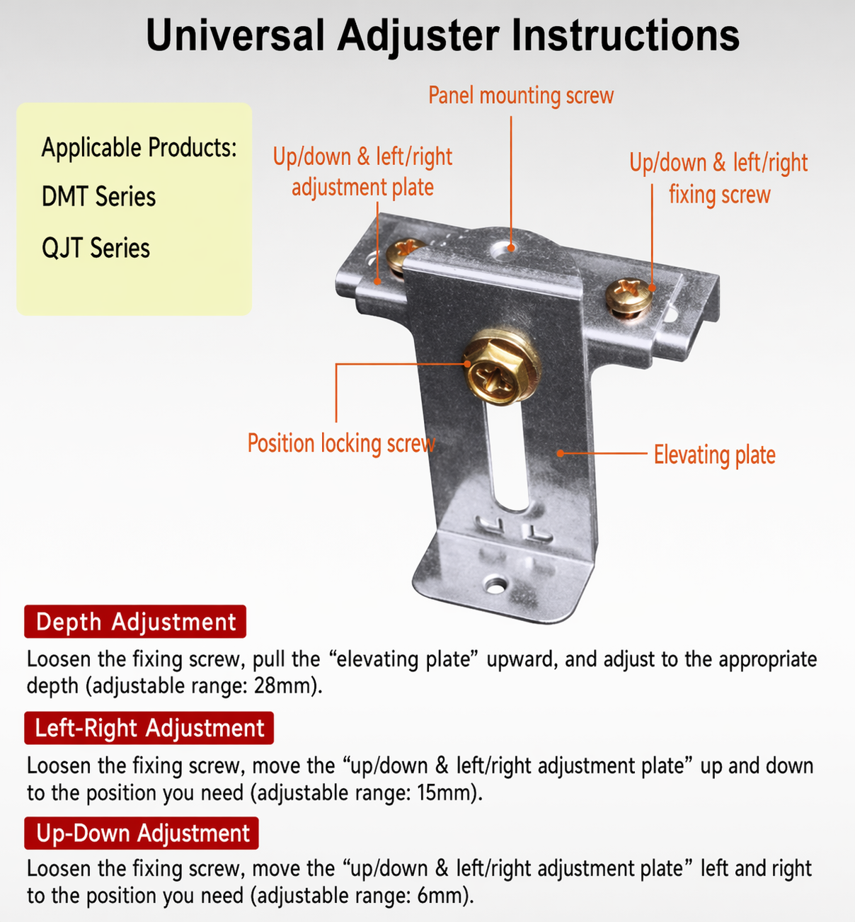 DMT Semi-plastic Lighting Distribution Box, flush Mount