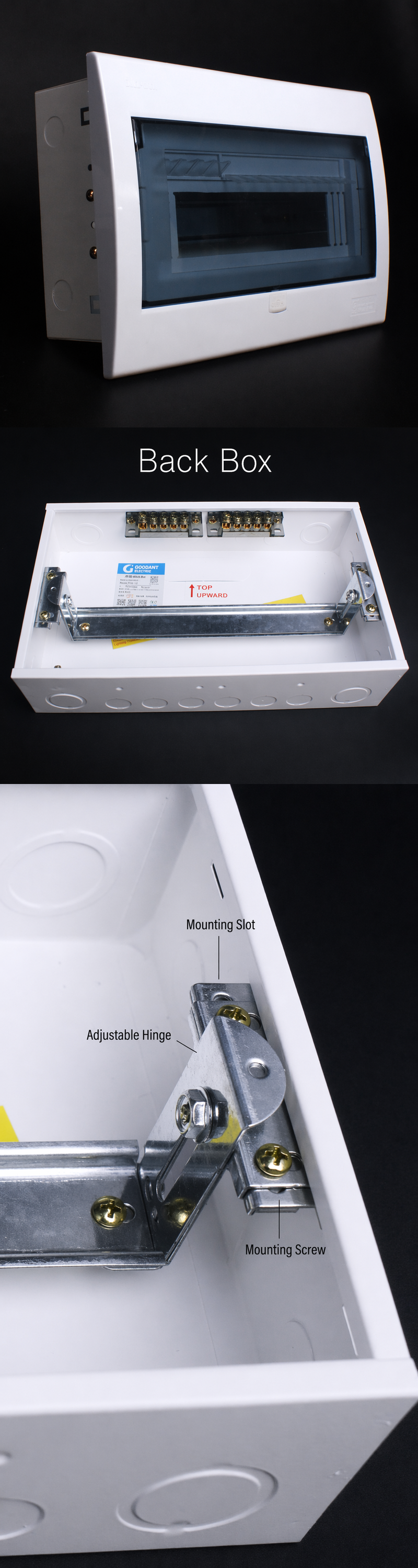 DMT Semi-plastic Lighting Distribution Box, flush Mount