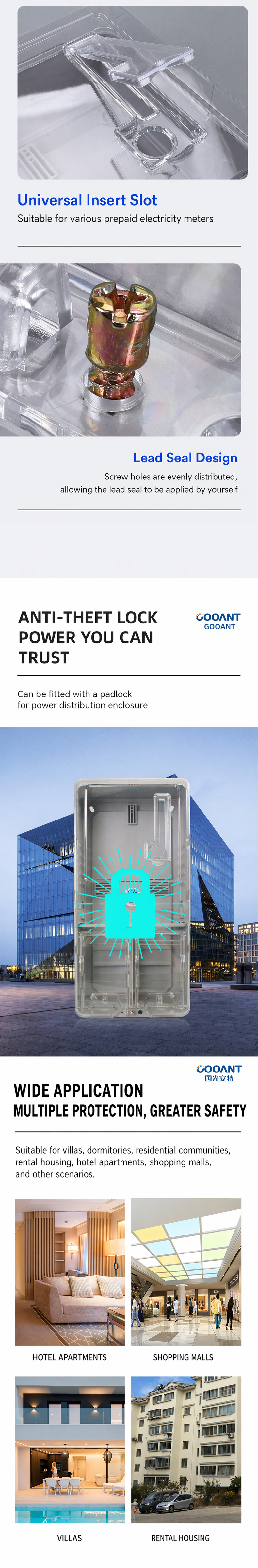 GA Transparent Electric Meter Box