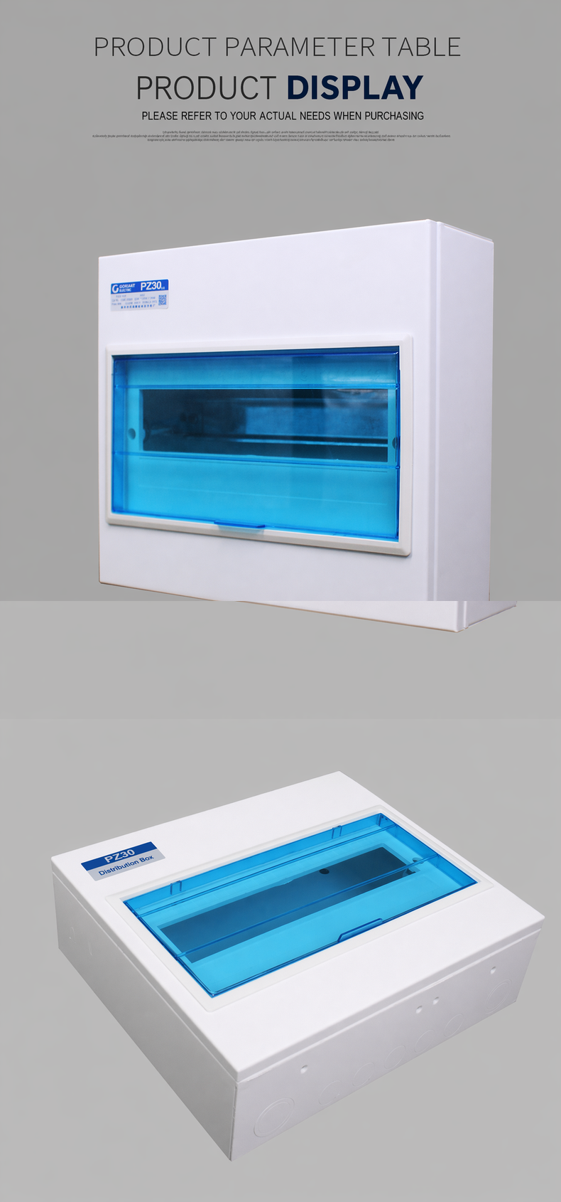 PZ30 Patented Type Surface Mount Distribution Box