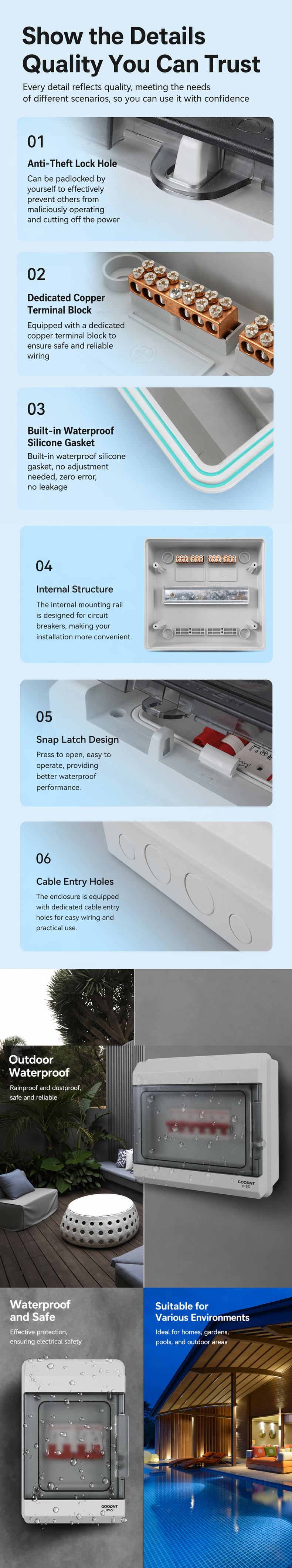 AT Series Waterproof Circuit Box