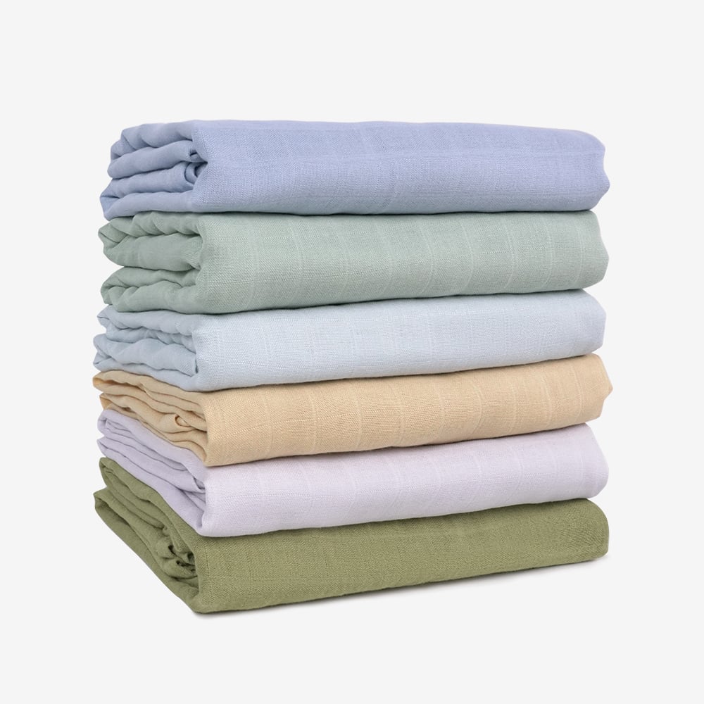 Muslin Swaddle Blankets for Newborn Baby Breathable and Skin-Friendly Receiving Blanket Wrap 47 x 47 Inches Baby Blankets