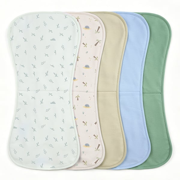 Organic Baby Burp Cloths Large Cotton Burping Cloths for Babies 100% Spit Up Rags Super Absorbent Newborn Burp Cloths
