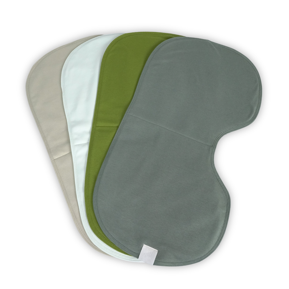 Organic Cotton Baby Burp Cloths with Extra Large Size Custom Absorbent Soft Burping Cloths Set for for Baby Girl Boy