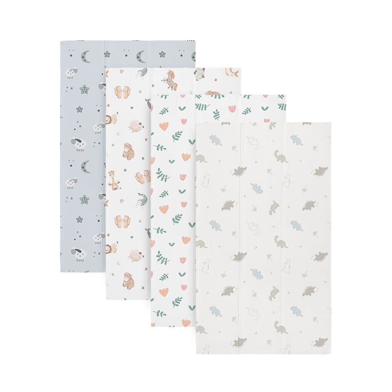 Organic Baby Burp Cloths  Large 100% Cotton BurAAping Cloths for Babies, Spit Up Rags, Super Absorbent, Ultra Soft Newborn Rag,Gender Neutral