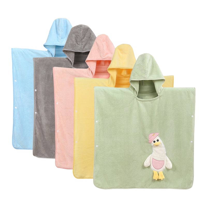 Baby Bath Towels Set for Infants Toddlers Ultra Absorbent Cute Soft Newborn Bath Essentials Gifts for Boys Girls Animal Hooded Baby Towels