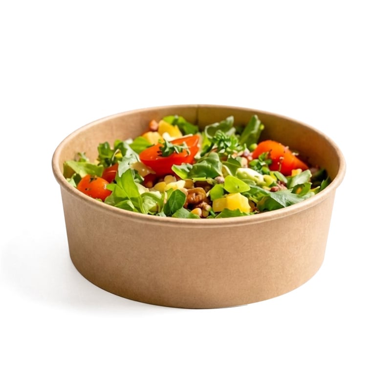 Leak-Resistant Kraft Salad Bowls 24–48oz