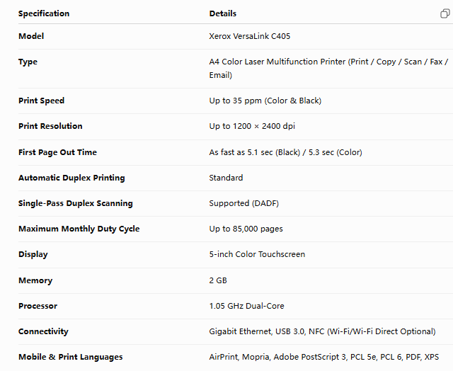 refurbished xerox c405 a4 colored copier-0