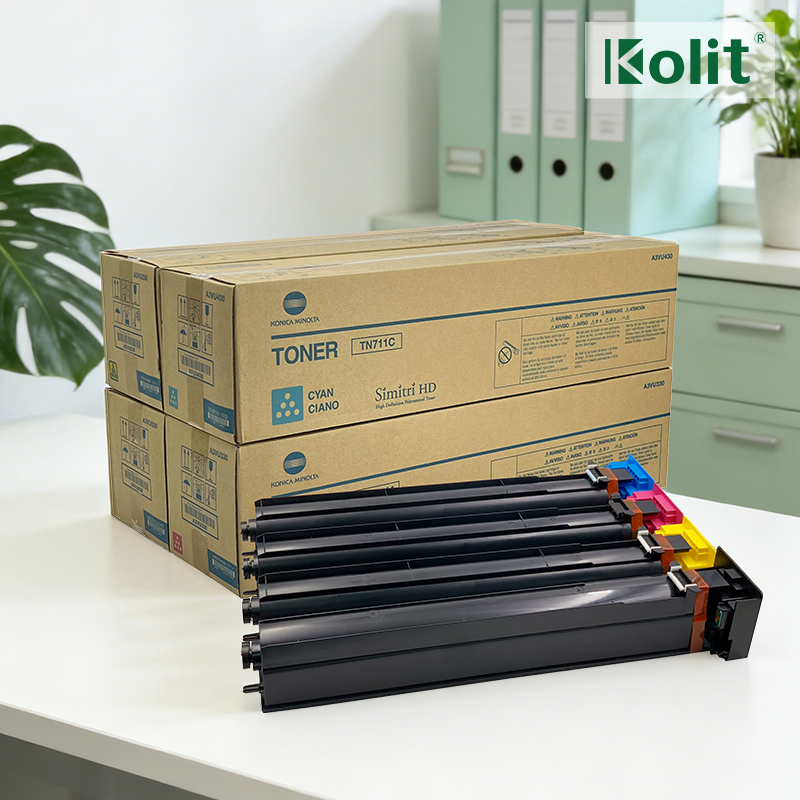 Konica Minolta TN711 Genuine Original Toner Cartridge CMYK