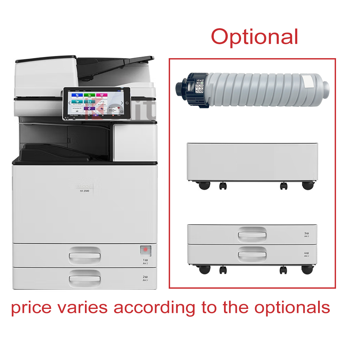 Ricoh IM3500 A3 Black and White Laser Multifunction Copier for Small ...