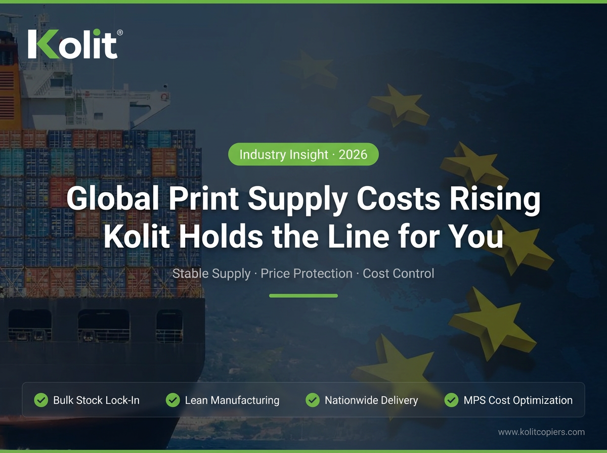 Global Costs of Printing Supplies & Equipment Keep Rising | Kolit Takes Multiple Measures to Stabilize Supply & Prices, Fully Safeguard Customers’ Interests