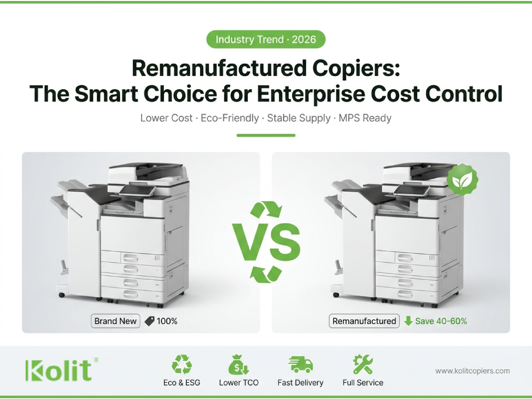 2026 Global Enterprise Printing Trends: Remanufactured Equipment Becomes the Mainstream Choice for Cost Reduction