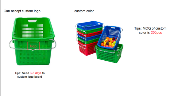 Plastic Basket Iron Ear Basket supplier