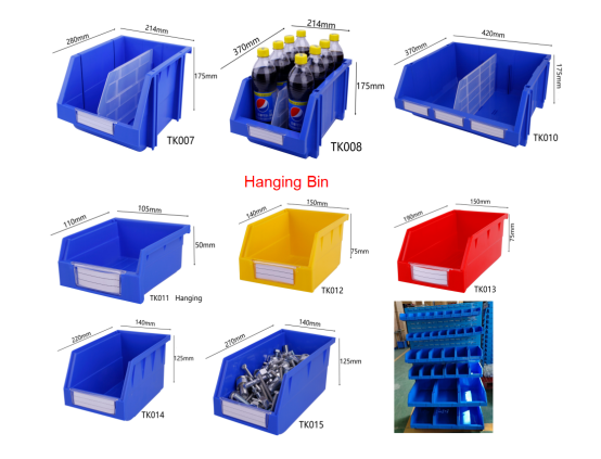 Plastic Stackable & Hanging Bin details