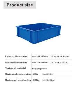 Heavy duty plastic crate manufacture