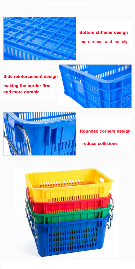 Heavy duty plastic crate manufacture