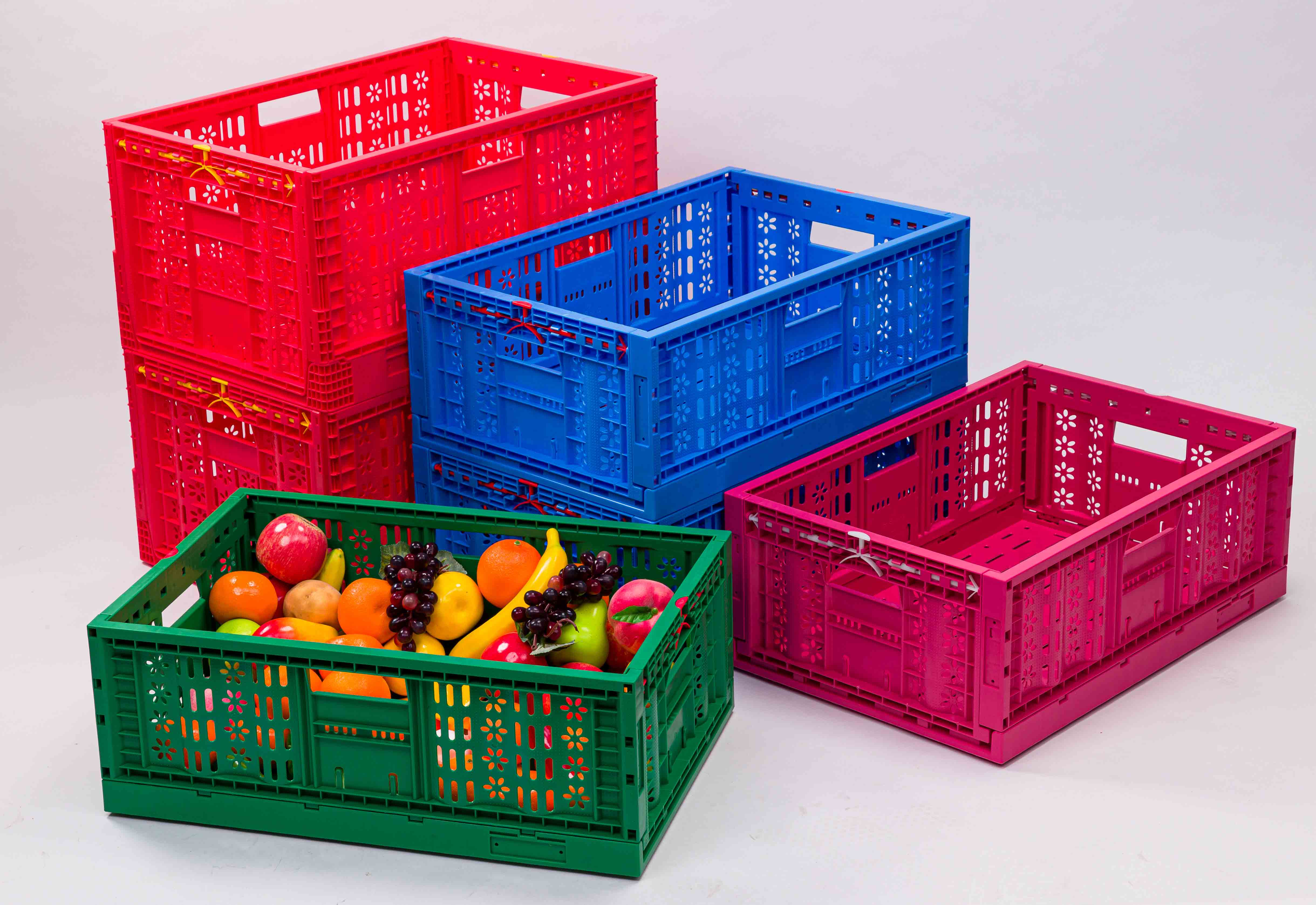 Stackable Collapsible Plastic Crate: Efficient Storage Solution