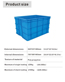 Heavy duty plastic crate factory