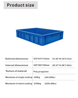 Heavy duty plastic crate factory