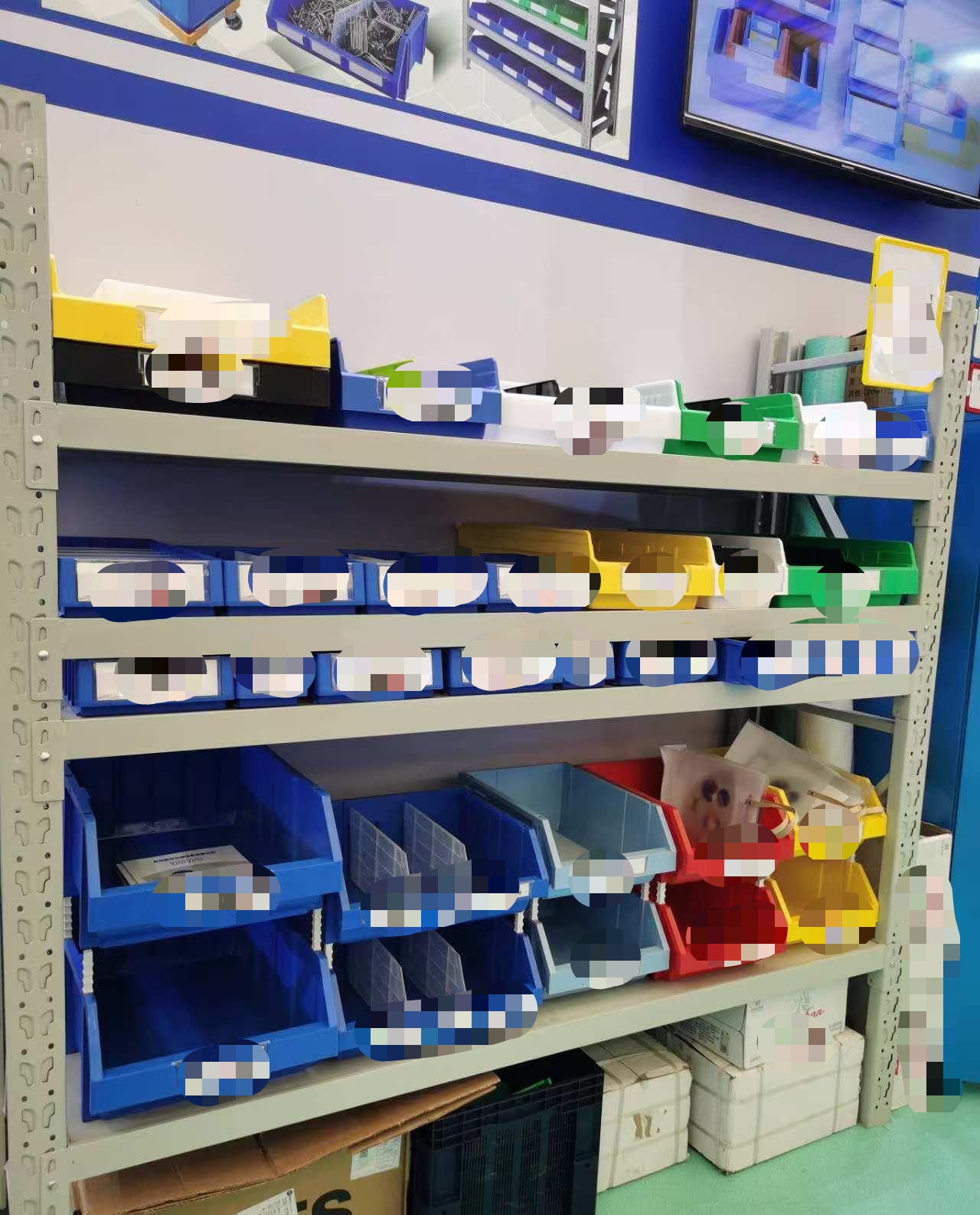 How to organize items in plastic storage bins?