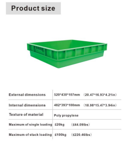 Heavy duty plastic crate factory