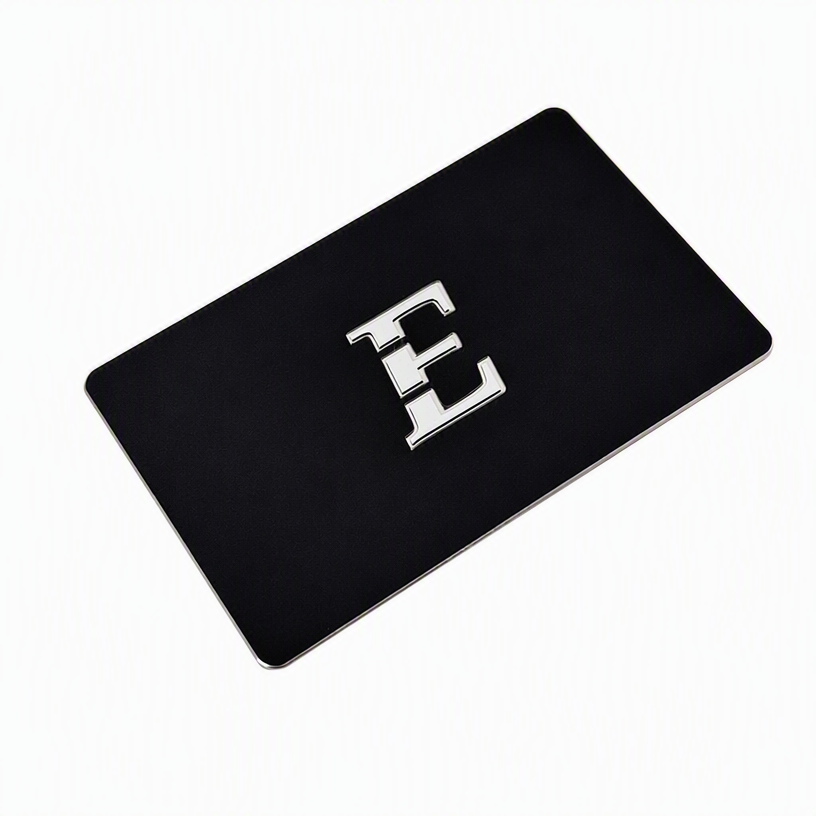 Prémium luxus érintésmentes RFID fémkártya, egyedi MIFARE DESFire fémkártyák hozzáférési kulcs és előfizetéses fizetés céljára