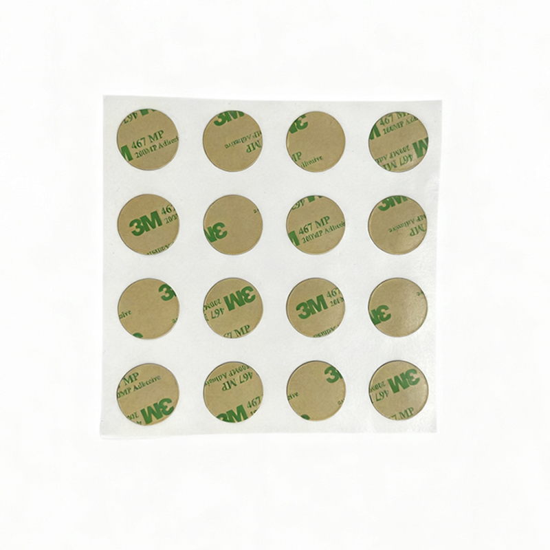 Square Round Thermal Paper Ferrite Anti-metal Layer HF 13.56MHZ ISO14443A RFID Labels Sticker