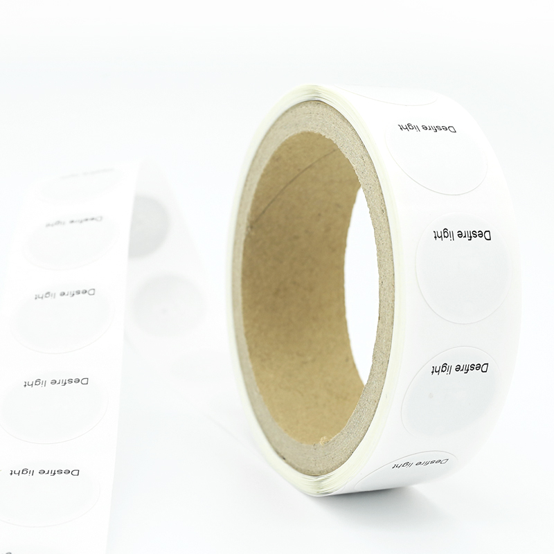 Custom 13.56mhz HF Desfire light 25mm round sticker rfid tags labels supplier wholesale