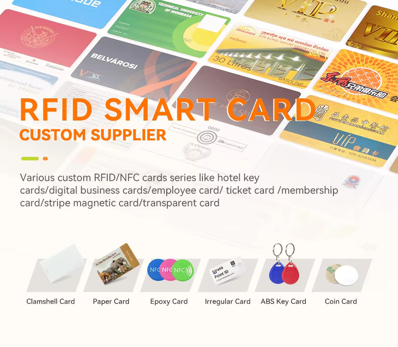 rfid card manufacturer supplier smart key access id cards custom blank printed contact ic chip cards -1